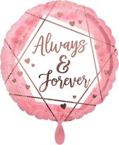 Amscan Folieballon Always & Forever 43 Cm Watercolor