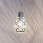 Zenza - Hanglamp - Oosterse Lamp- Little Pear - Fan - Zilver