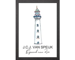 VUURTOREN EGMOND AAN ZEE JCJ VAN SPEIJK A2 POSTER IN LIJST - JOYIN