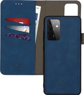 iMoshion Hoesje Geschikt voor Samsung Galaxy A72 Hoesje Met Pasjeshouder - iMoshion Uitneembare 2-in-1 Luxe Bookcase - Donkerblauw