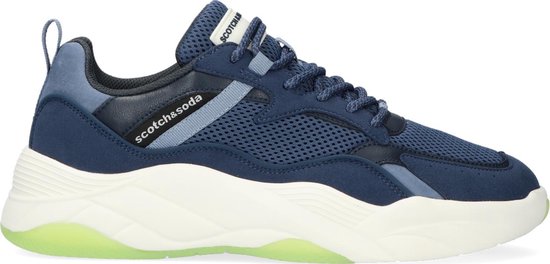 Scotch \u0026 Soda Cassius Lage sneakers - Heren - Blauw - Maat 44 | bol.com