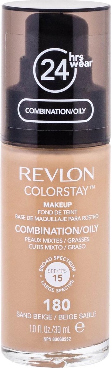 Revlon Colorstay Make-up for Combination/Oily skin met pomp No. 180 - Sand Beige