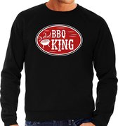 BBQ / Barbecue king sweater zwart - cadeau trui voor heren - Verjaardag / Vaderdag kado M