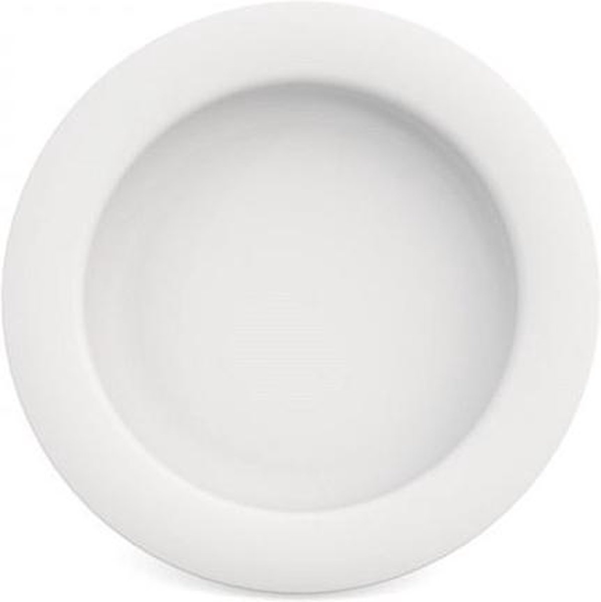 Assiette avec fond incliné - Blanc