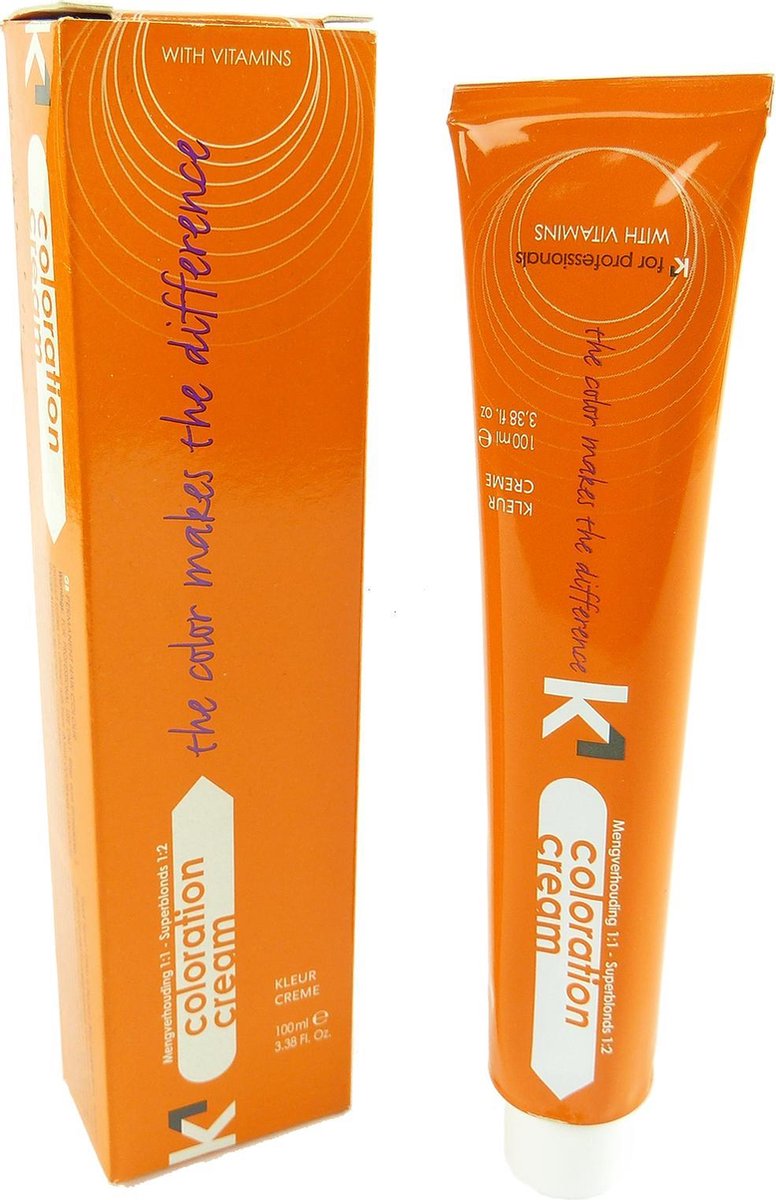 K1 Coloration Cream 100ml Haarkleur Permanente Crème Multipack 3x100ml - 08/4 Light Copper Blonde
