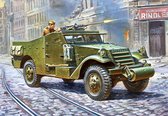1:100 Zvezda 6273 Soviet M-3 Scout Car with Machine Gun Plastic Modelbouwpakket