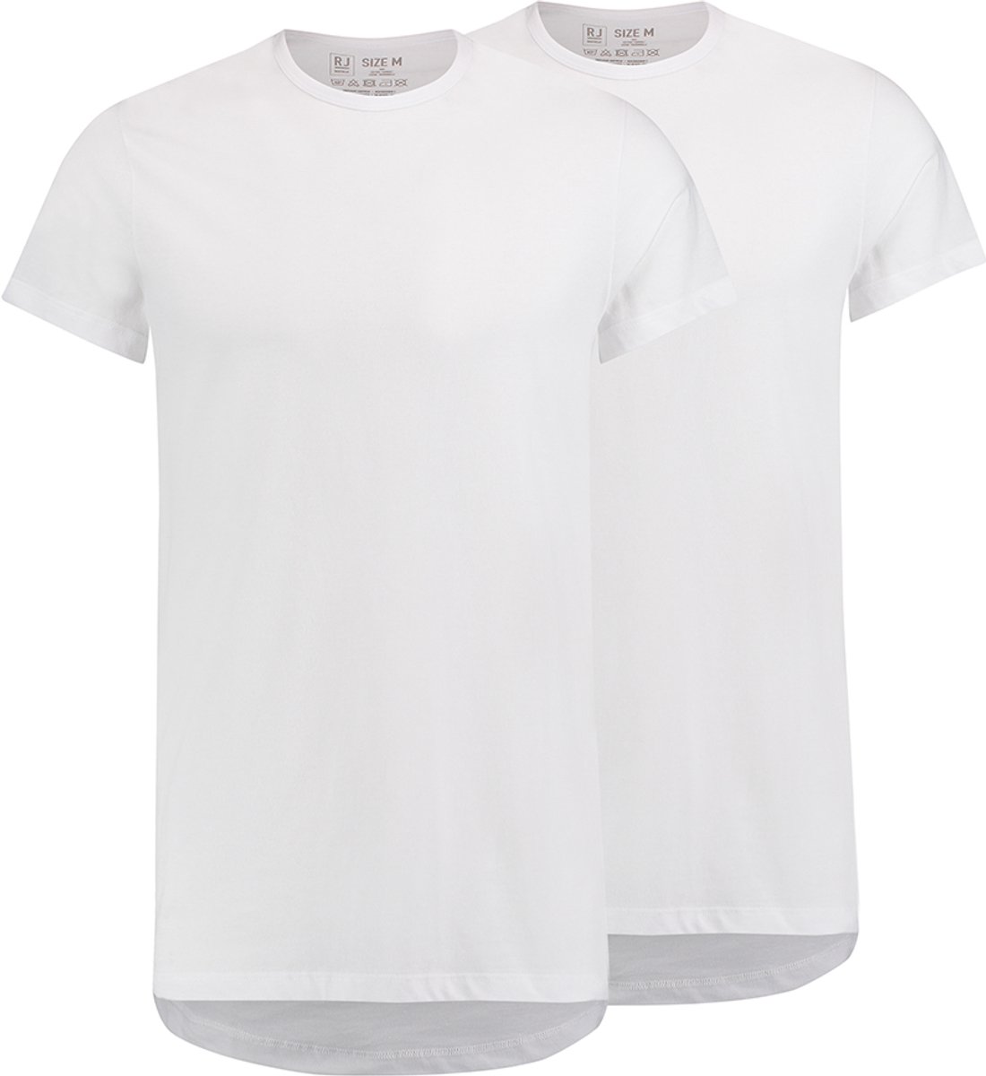 RJ Bodywear T-shirt Rotterdam O Neck 2pack Wit Mannen Maat - XXL