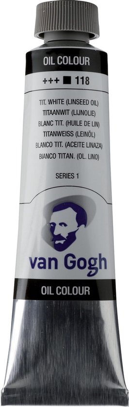 Tube de peinture à l'huile Van Gogh - 40 ml 118 Blanc titane