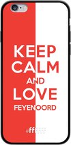 6F hoesje - geschikt voor iPhone 6 -  TPU Case - Feyenoord - Keep calm #ffffff