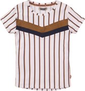 DJ Dutchjeans- t-shirt - white stripe - maat 104