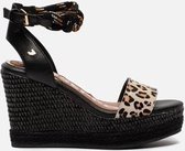 Gioseppo Basin sandalen met sleehak zwart - Maat 38
