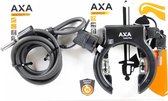 Axa Solid Plus Ringslot + Insteekketting Newton PL150 - ART2 - Zwart