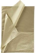 Tissuepapier, goud, 50x70 cm, 14 gr, 25 vel, 1 doos