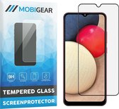 Mobigear Screenprotector geschikt voor Samsung Galaxy A02s Glazen | Mobigear Premium Screenprotector - Case Friendly - Zwart