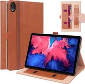 Luxe stand flip sleepcover hoes - Lenovo Tab P11 - Bruin