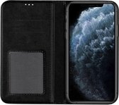 Telefoonglaasje Bookcase Geschikt voor iPhone 11 Pro Max - PU Leer - Zwart - Beschermhoes - Wallet - Cover