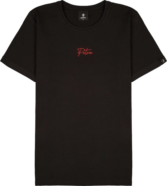 Patrón Wear - T-shirt Emilio Noir / Rouge - Taille XXL