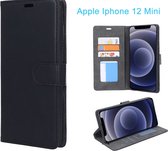 Luxe Wallet Case voor Apple iPhone 12 Mini/SE 2 2020. Business hoesje met extra vakjes voor bankpasjes en papiergeld.