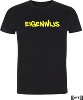 T-shirt | Karaktereigenschappen | Eigenwijs03 - S, fluor yellow, Heren