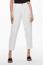 Jacqueline de Yong Broek Jdymaddie Life Slouchy  Ankl Pnt 15225614 Cloud Dancer Dames Maat - W36