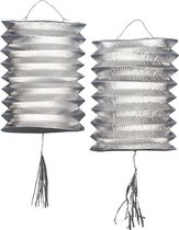 WIDMANN - Set zilverkleurige lantaarns - Decoratie > Animatie- en knutselproducten