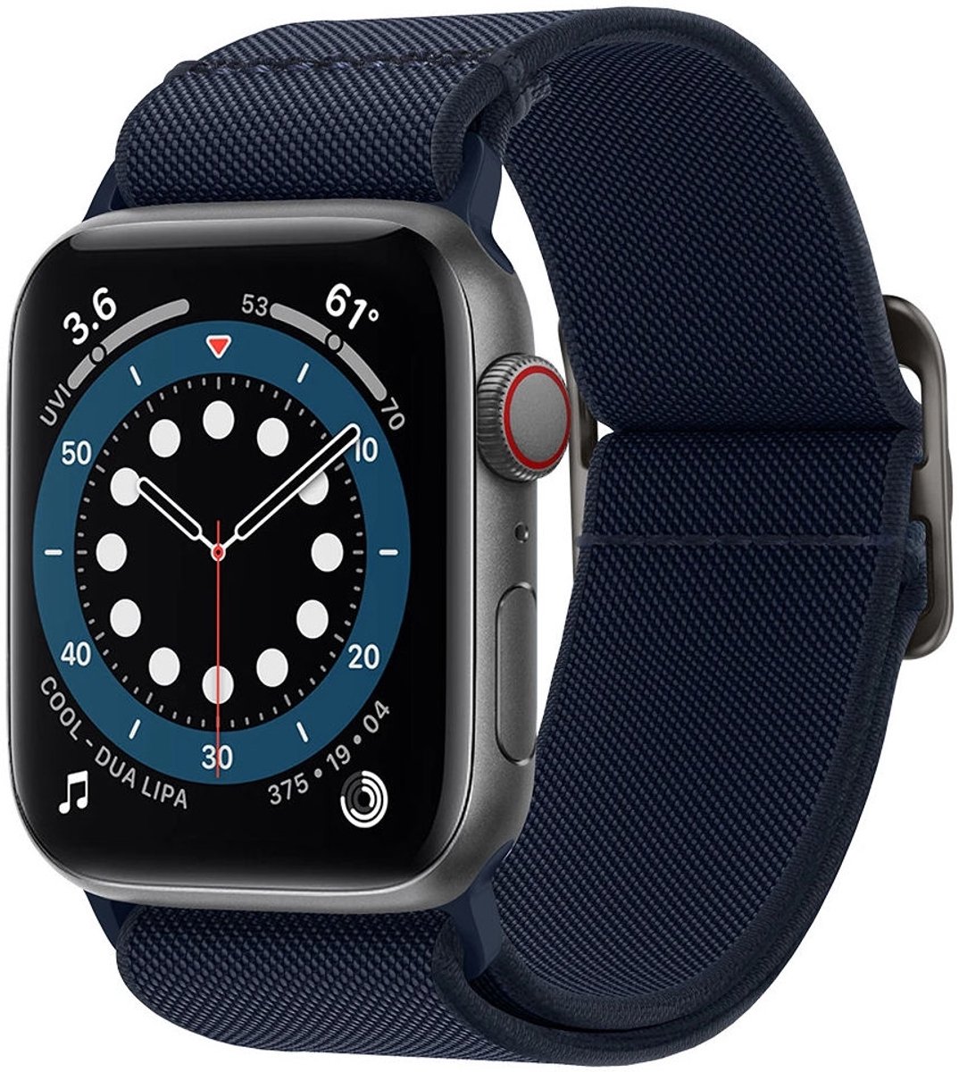 Spigen Fit Lite Armband voor Apple Watch 4/5/6/7/SE (42 / 44 / 45mm) - Navy