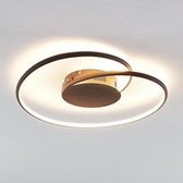 Lindby - LED plafondlamp - Metaal, kunststof - H: 8 cm - roest