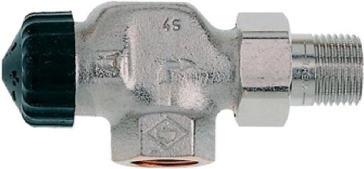 Heimeier Thermostatische radiatorafsluiter 1/2 haaks verkeerd Kvs 1,85 m3 h lage weerstand
