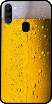 ADEL Siliconen Back Cover Softcase Hoesje Geschikt voor Samsung Galaxy A11/ M11 - Pils Bier
