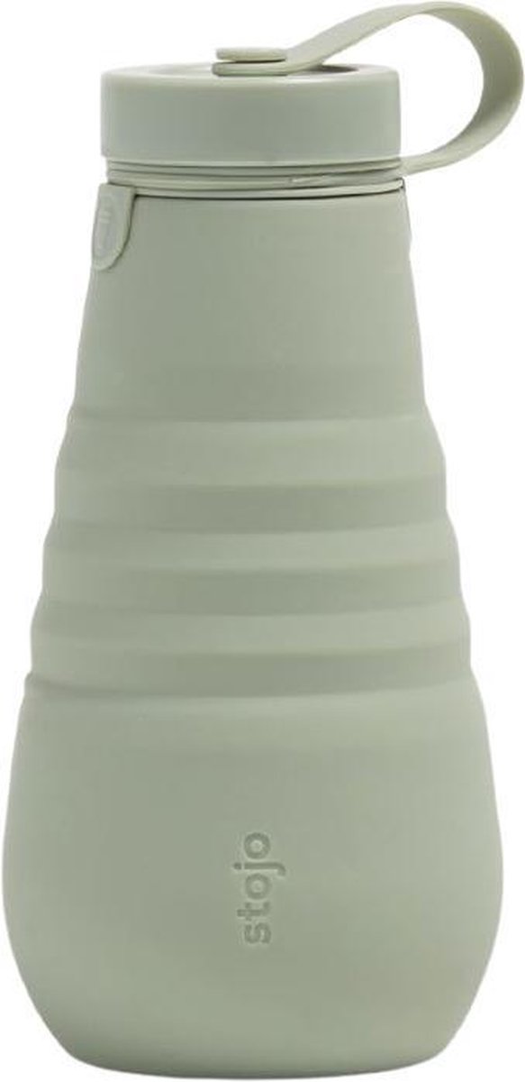 Stojo Drinkfles Sage 590 Ml Siliconen Mintgroen