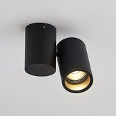 Arcchio - plafondlamp - 1licht - aluminium, metaal - H: 11.5 cm - GU10 - wit