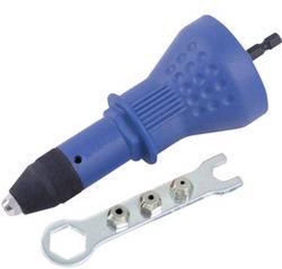 thumbnail: BGS 406 Popnagelhulpstuk - Zet Je Boormachine Om In Een Klinknageltang Voor Aluminium & RVS (2,4-4,8 Mm)