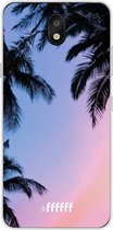 LG K30 (2019) Hoesje Transparant TPU Case - Sunset Palms #ffffff