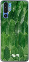 Huawei P30 Pro Hoesje Transparant TPU Case - Green Scales #ffffff