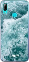 Honor 10 Lite Hoesje Transparant TPU Case - Whitecap Waves #ffffff