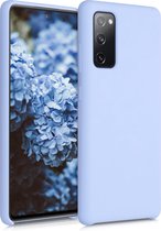 kwmobile telefoonhoesje voor Samsung Galaxy S20 FE - Hoesje met siliconen coating - Smartphone case in mat lichtblauw