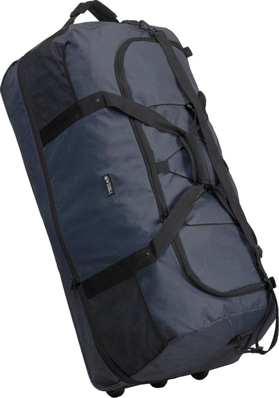 New Rebels Roll-able Trolley - Reistas - Weekendtas - Sporttas 80 cm - Blauw New Rebels Roll-able Trolley - Reistas - Weekendtas - Sporttas 80 cm - Blauw