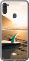 Samsung Galaxy A11 Hoesje Transparant TPU Case - Sunset Surf #ffffff