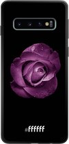 6F hoesje - geschikt voor Samsung Galaxy S10 -  TPU Case - Purple Rose #ffffff