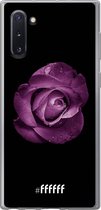 Samsung Galaxy Note 10 Hoesje Transparant TPU Case - Purple Rose #ffffff