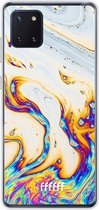 Samsung Galaxy Note 10 Lite Hoesje Transparant TPU Case - Bubble Texture #ffffff