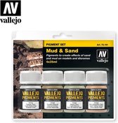 Vallejo val73191 - Pigment Set Mud & Sand Set 4 kleuren