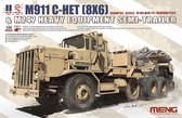 1:35 MENG SS013 M911 C-HET[8X6]&M747 Heavy Equipment Semi Trailer Plastic kit