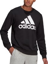 adidas - Big Logo French Terry Sweatshirt - Crew Sweater - S - Zwart