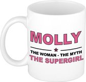 Molly The woman, The myth the supergirl cadeau koffie mok / thee beker 300 ml