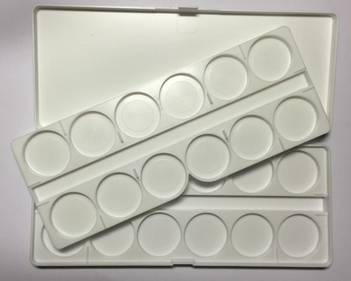 Goedkoopste Korneliya Meng Palet KUNSTSTOF WIT 24 vakken