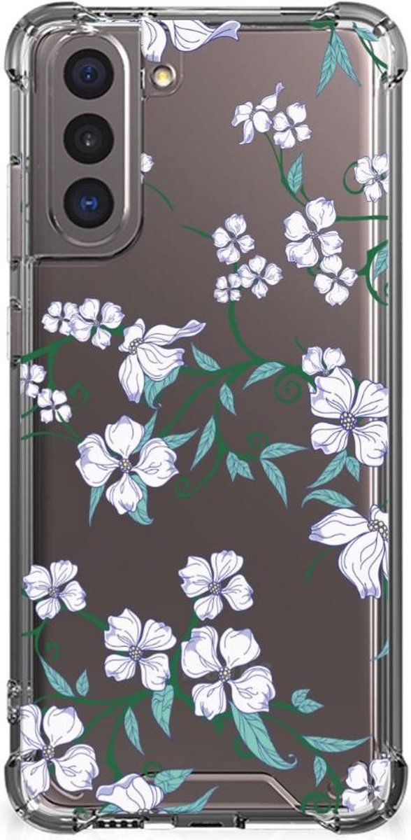 Samsung Galaxy S21 Uniek Case Blossom White