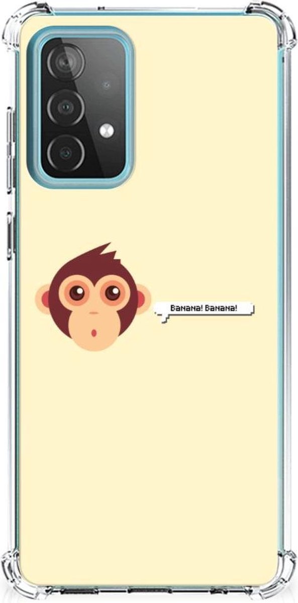 Samsung Galaxy A52 4G/5G Stevig Bumper Hoesje Monkey