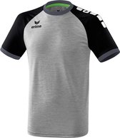 Erima Zenari 3.0 Shirt Grijs Melange-Zwart-Donkergrijs Maat 3XL
