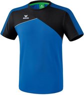 Erima Premium One 2.0 T-Shirt New Royal-Zwart-Wit Maat L